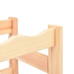 vidaXL Stojan na víno na 20 fliaš, borovicové drevo – Obrázok 4