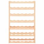 vidaXL Stojan na víno na 42 fliaš, borovicové drevo – Obrázok 2