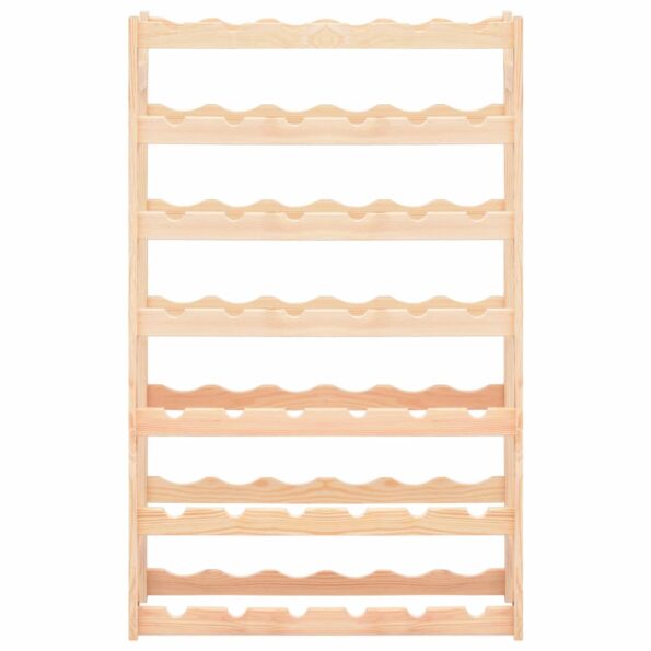 vidaXL Stojan na víno na 42 fliaš, borovicové drevo – Obrázok 2