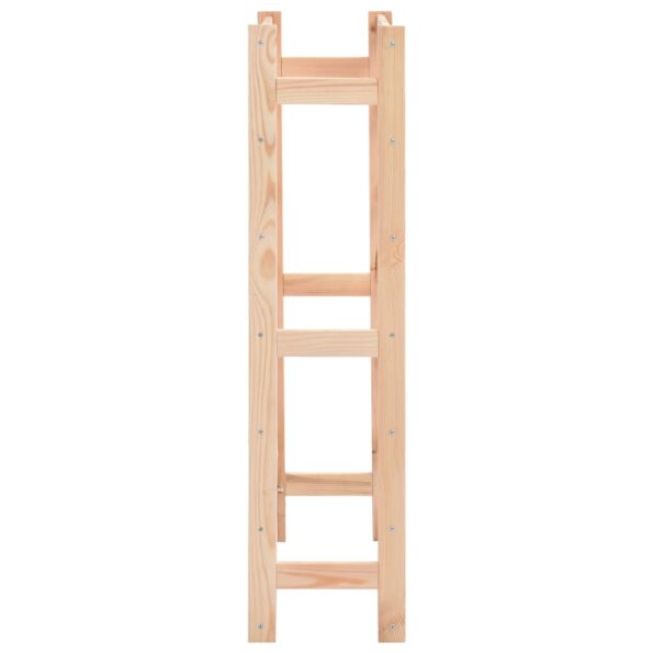 vidaXL Stojan na víno na 42 fliaš, borovicové drevo – Obrázok 3