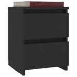 vidaXL Nočné stolíky 2 ks, čierne 30x30x40 cm, kompozitné drevo – Obrázok 3