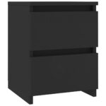 vidaXL Nočné stolíky 2 ks, čierne 30x30x40 cm, kompozitné drevo – Obrázok 4