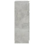 vidaXL Komoda, betónovo sivá 60x35x98,5 cm, kompozitné drevo – Obrázok 5