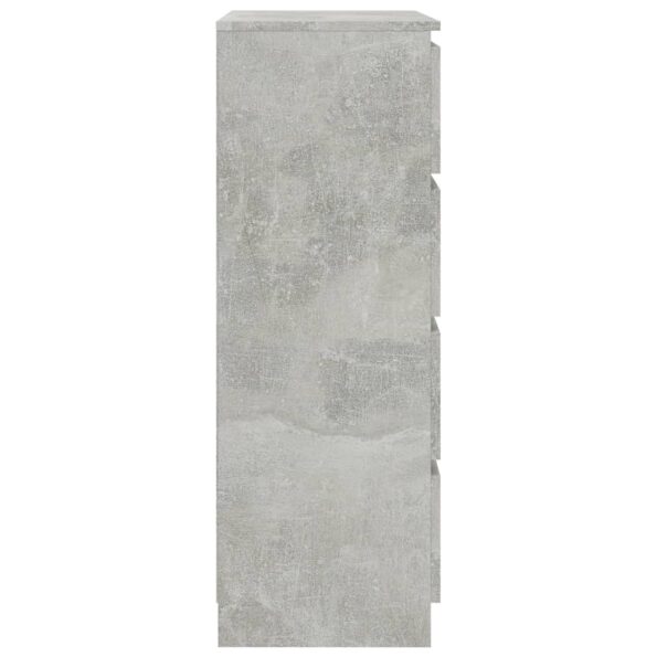 vidaXL Komoda, betónovo sivá 60x35x98,5 cm, kompozitné drevo – Obrázok 5