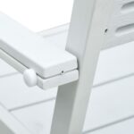 vidaXL Záhradné stoličky 4 ks, biele, HDPE, drevený vzhľad – Obrázok 8