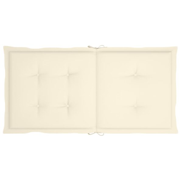 vidaXL Podložky na záhradné stoličky, nízke operadlo 4 ks 100x50x3 cm – Obrázok 6