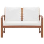 vidaXL 4-dielna záhradná sedacia súprava, podložky, akáciový masív – Obrázok 8