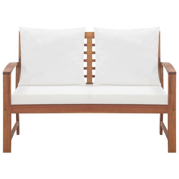 vidaXL 4-dielna záhradná sedacia súprava, podložky, akáciový masív – Obrázok 8