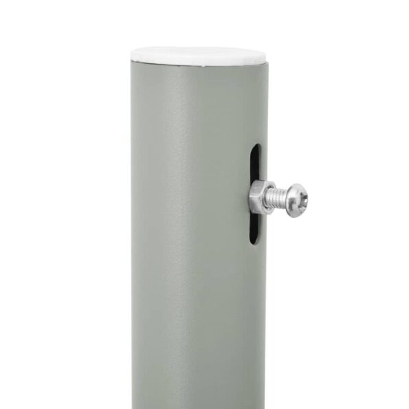 vidaXL Zaťahovacia bočná markíza na terasu 100x500 cm, červená – Obrázok 5