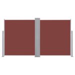 vidaXL Zaťahovacia bočná markíza, hnedá 140x600 cm – Obrázok 5