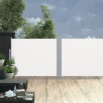vidaXL Zaťahovacia bočná markíza, krémová 140x1000 cm – Obrázok 3