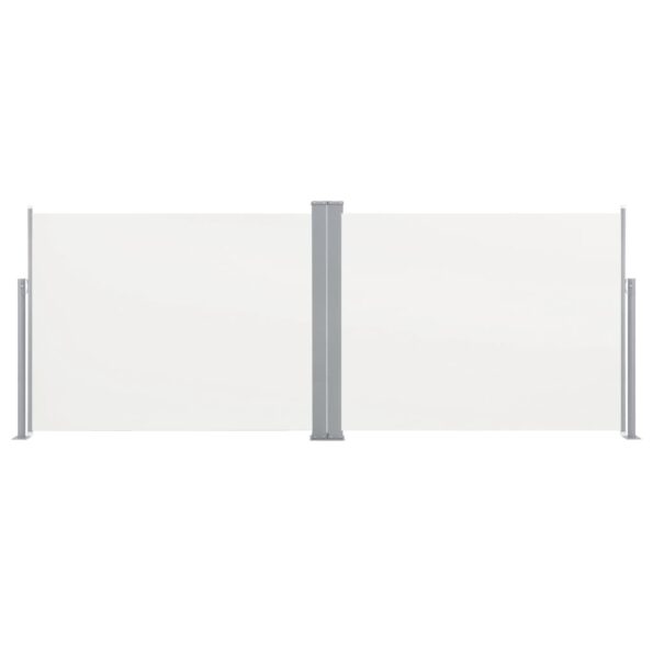 vidaXL Zaťahovacia bočná markíza, krémová 140x1000 cm – Obrázok 5