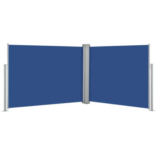 vidaXL Zaťahovacia bočná markíza, modrá 140x1000 cm – Obrázok 2