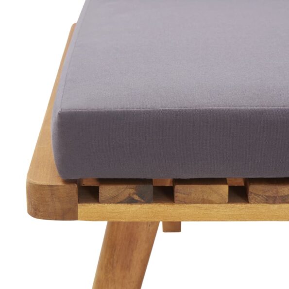 vidaXL Záhradná lavička s podložkami 115 cm, akáciový masív – Obrázok 6