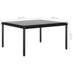 vidaXL 5-dielna záhradná sedacia súprava s podložkami čierna PVC – Obrázok 9