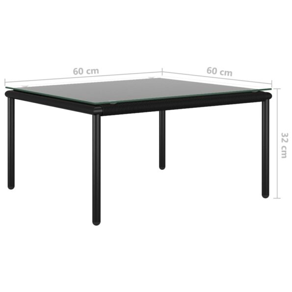 vidaXL 5-dielna záhradná sedacia súprava s podložkami čierna PVC – Obrázok 9