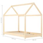 vidaXL Detský posteľný rám 80x160 cm borovicový masív – Obrázok 8