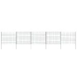 vidaXL Záhradný plot 77,5x64 cm, zelený