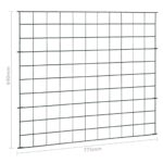 vidaXL Záhradný plot 77,5x64 cm, zelený – Obrázok 7