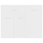 vidaXL Komoda, biela 88x30x70 cm, kompozitné drevo – Obrázok 5