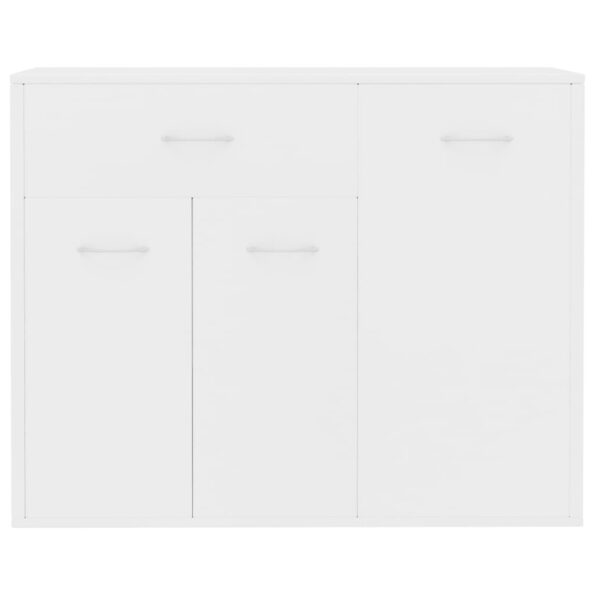vidaXL Komoda, biela 88x30x70 cm, kompozitné drevo – Obrázok 5