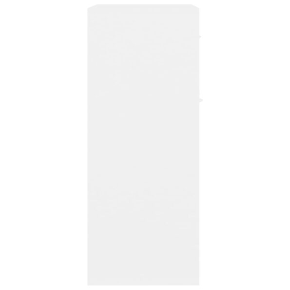 vidaXL Komoda, biela 60x30x75 cm, kompozitné drevo – Obrázok 8