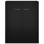 vidaXL Komoda, čierna 60x30x75 cm, kompozitné drevo – Obrázok 5