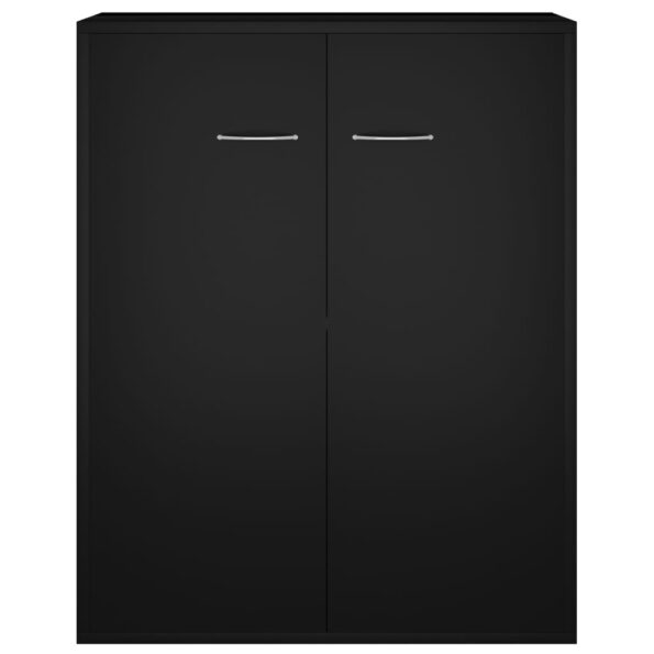 vidaXL Komoda, čierna 60x30x75 cm, kompozitné drevo – Obrázok 5