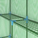 vidaXL Skleník s policami, oceľ 143x143x195 cm – Obrázok 5