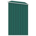 vidaXL Záhradná kôlňa na palivové drevo zelená 245x98x159 cm pozinkovaná oceľ – Obrázok 4