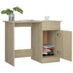 vidaXL Písací stôl, dub sonoma 100x50x76 cm, kompozitné drevo – Obrázok 5
