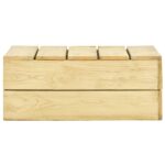 vidaXL Záhradný stôl 75x75x31 cm impregnovaná borovica – Obrázok 2