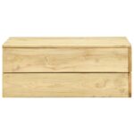 vidaXL Záhradný stôl 75x75x31 cm impregnovaná borovica – Obrázok 3