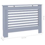 vidaXL Kryt na radiátor, antracitový 112x19x81 cm, MDF – Obrázok 8