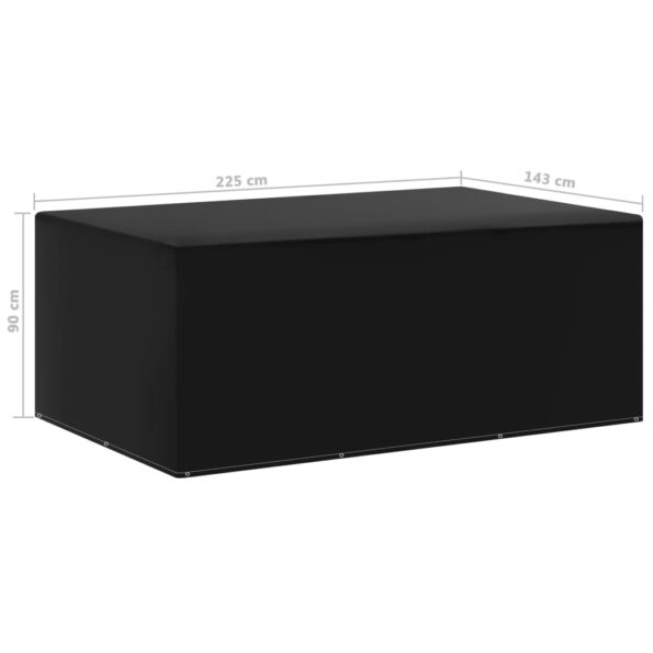 vidaXL Obal na záhradný nábytok, 7 očiek 143x225x90 cm – Obrázok 5