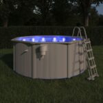 vidaXL Ponorná plávajúca bazénová LED lampa s diaľkovým ovládaním biela – Obrázok 10