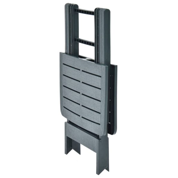 vidaXL Skladací záhradný stôl zelený 79x72x70 cm plastový – Obrázok 5