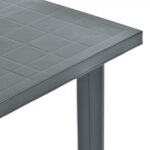vidaXL Záhradný stôl, zelený 80x75x72 cm, plast – Obrázok 4