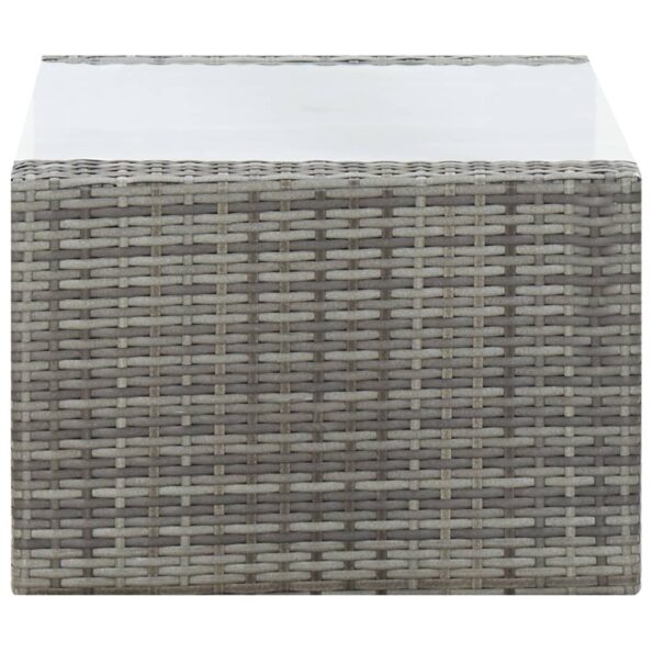 vidaXL 4-dielna záhradná sedacia súprava s vankúšmi polyratanová sivá – Obrázok 12