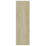 vidaXL Knižnica, dub sonoma 98x30x98 cm, kompozitné drevo – Obrázok 8