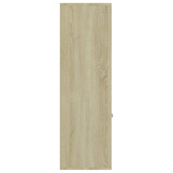 vidaXL Knižnica, dub sonoma 98x30x98 cm, kompozitné drevo – Obrázok 8