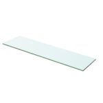 vidaXL Poličky 2 ks panel z priehľadného skla 60x12 cm – Obrázok 2