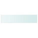 vidaXL Poličky 2 ks panel z priehľadného skla 60x12 cm – Obrázok 3