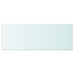 vidaXL Poličky 2 ks panel z priehľadného skla 80x30 cm – Obrázok 3