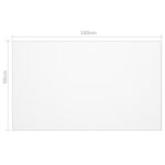 vidaXL Chránič na stôl priehľadný 160x90 cm 1,6 mm PVC – Obrázok 6