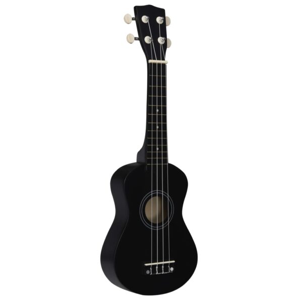 vidaXL Sopránové ukulele s taškou pre deti čierne 21" – Obrázok 5