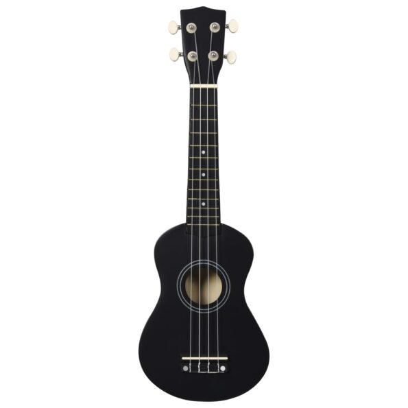vidaXL Sopránové ukulele s taškou pre deti čierne 21" – Obrázok 6