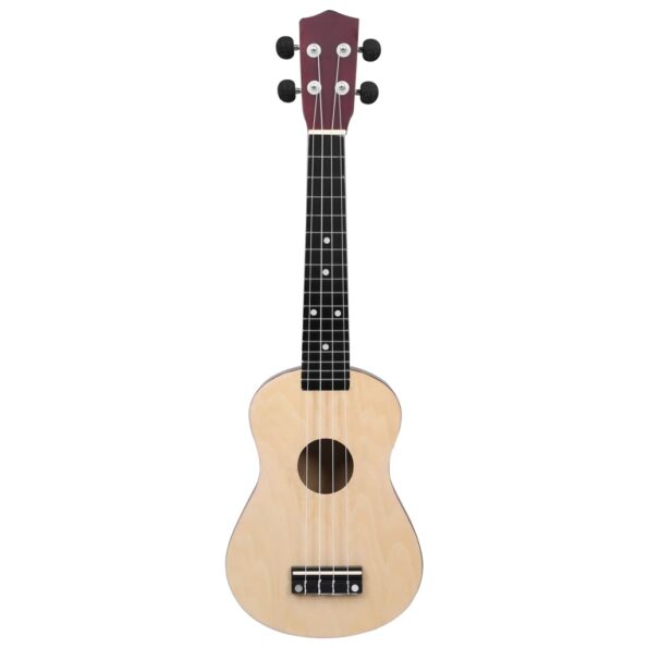 vidaXL Sopránové ukulele s taškou pre deti, prírodné 23" – Obrázok 6