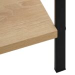 vidaXL Knižnica, 4 police, dub 60x27,6x124,5 cm, kompozitné drevo – Obrázok 6