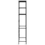 vidaXL Úložný regál nad toaletu s 3 poličkami čierny 53x28x169 cm – Obrázok 4